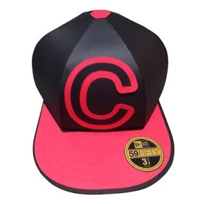 Black and Red Cap Gifts Box Empty Handmade 9"